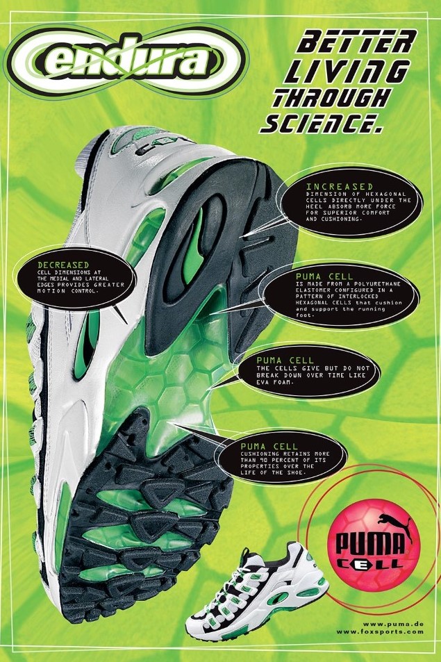 Маратонки Puma Cell Endura в бяло и зелено