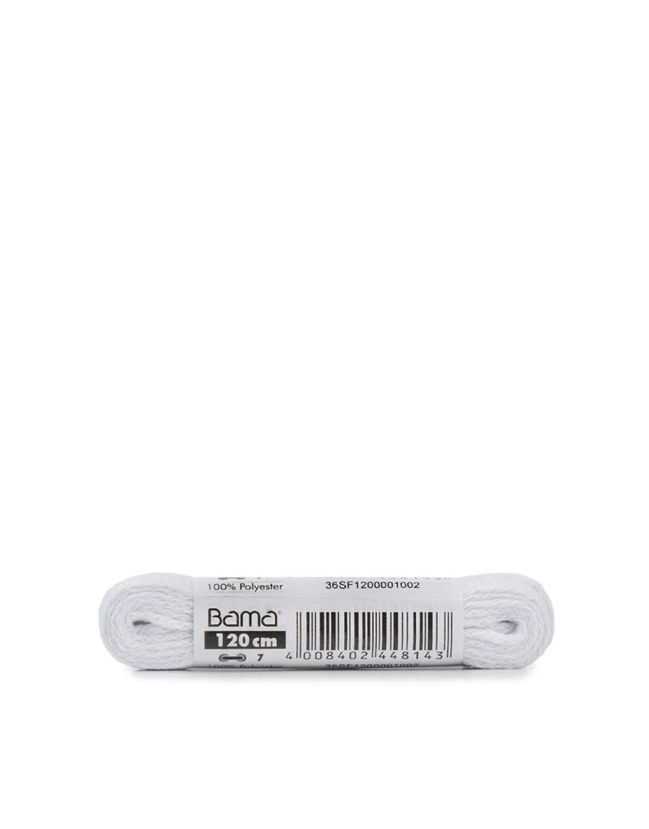 BAMA Flat Laces White 120cm