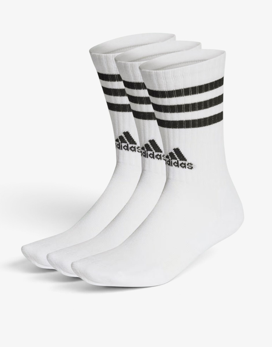 ADIDAS 3 Packs Cushioned Sportswear 3-Stripes White