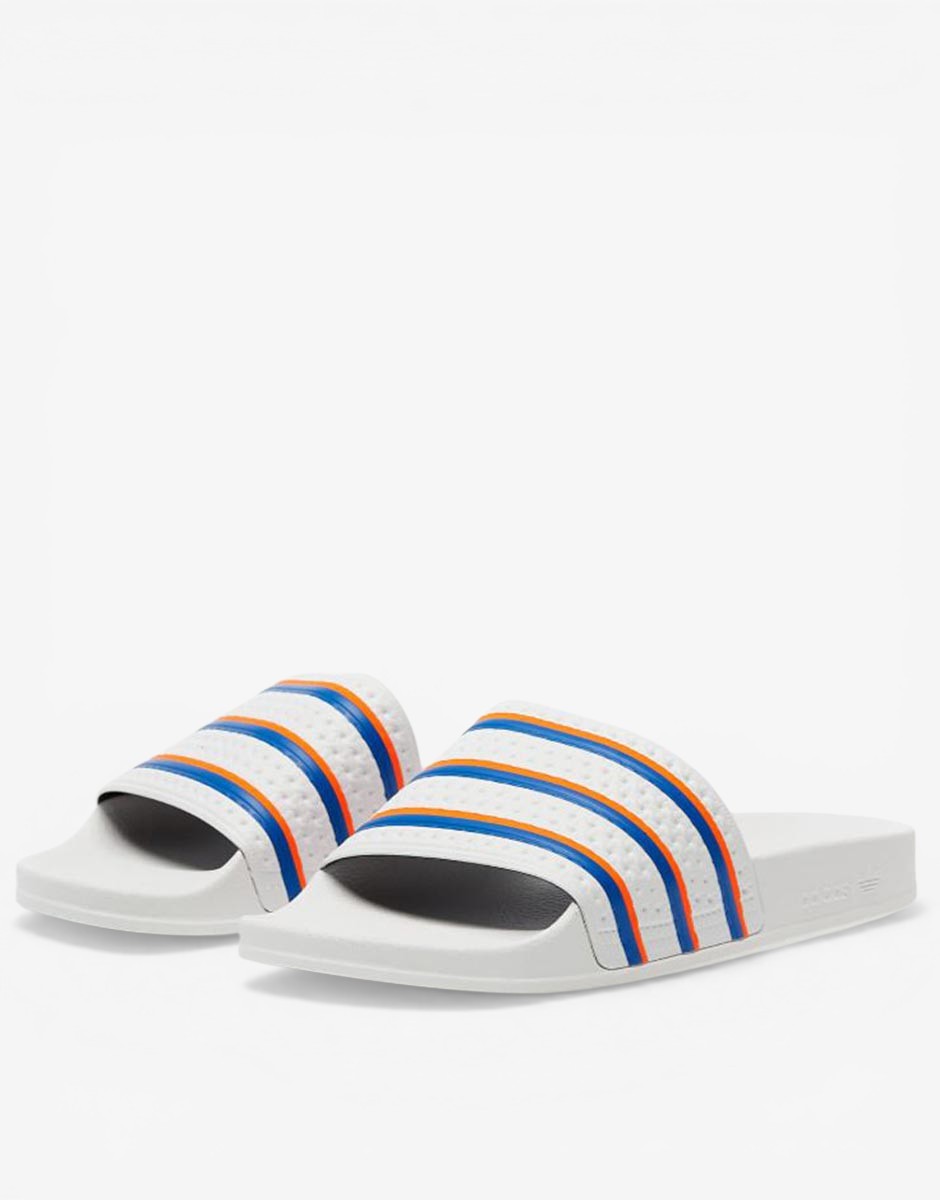 ADIDAS Adilette Slippers White/Blue/Red