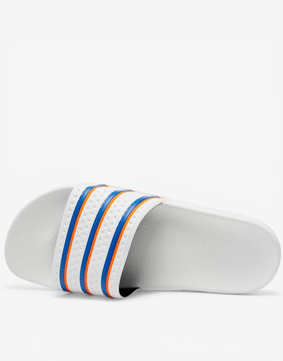 ADIDAS Adilette Slippers White/Blue/Red