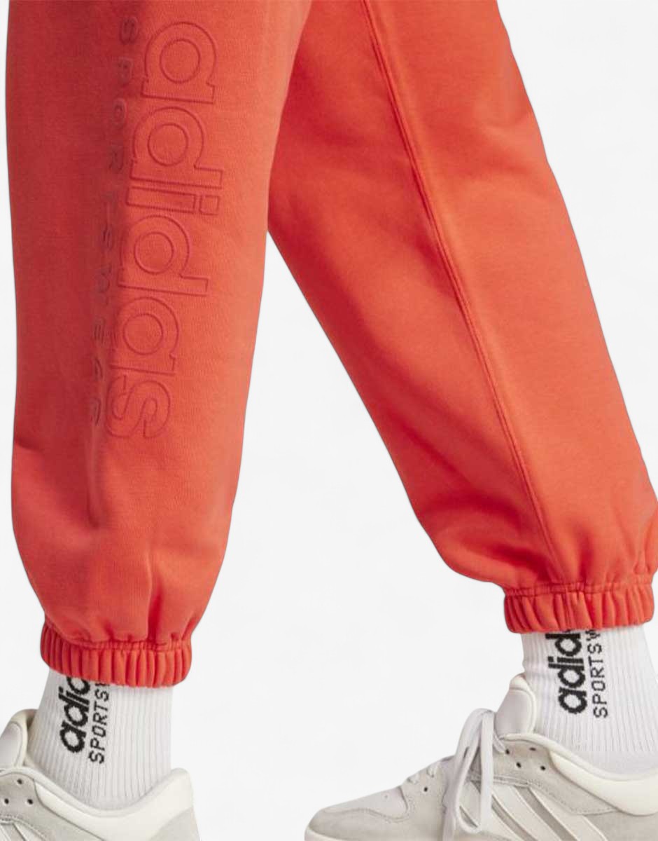 ADIDAS All Seasons Fleece Graphic Pants Red