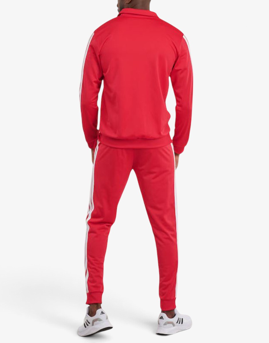 ADIDAS Basic 3-stripes Trefoil Track Suit Red/White