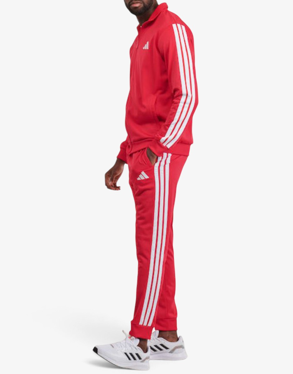 ADIDAS Basic 3-stripes Trefoil Track Suit Red/White