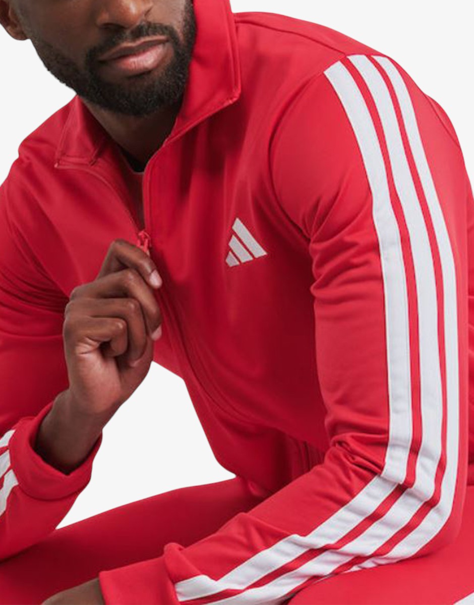 ADIDAS Basic 3-stripes Trefoil Track Suit Red/White