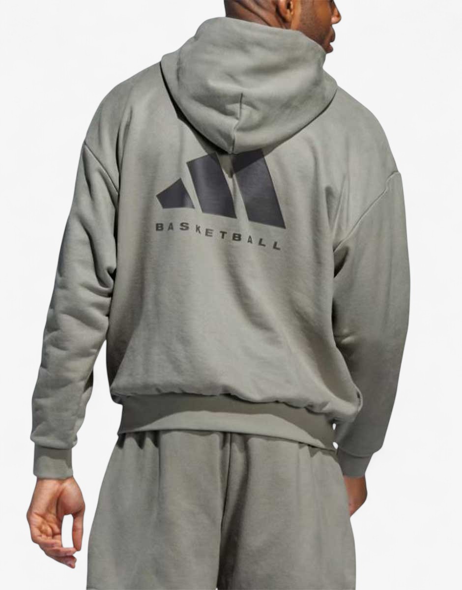 ADIDAS Basketball Sueded Hoodie Beige