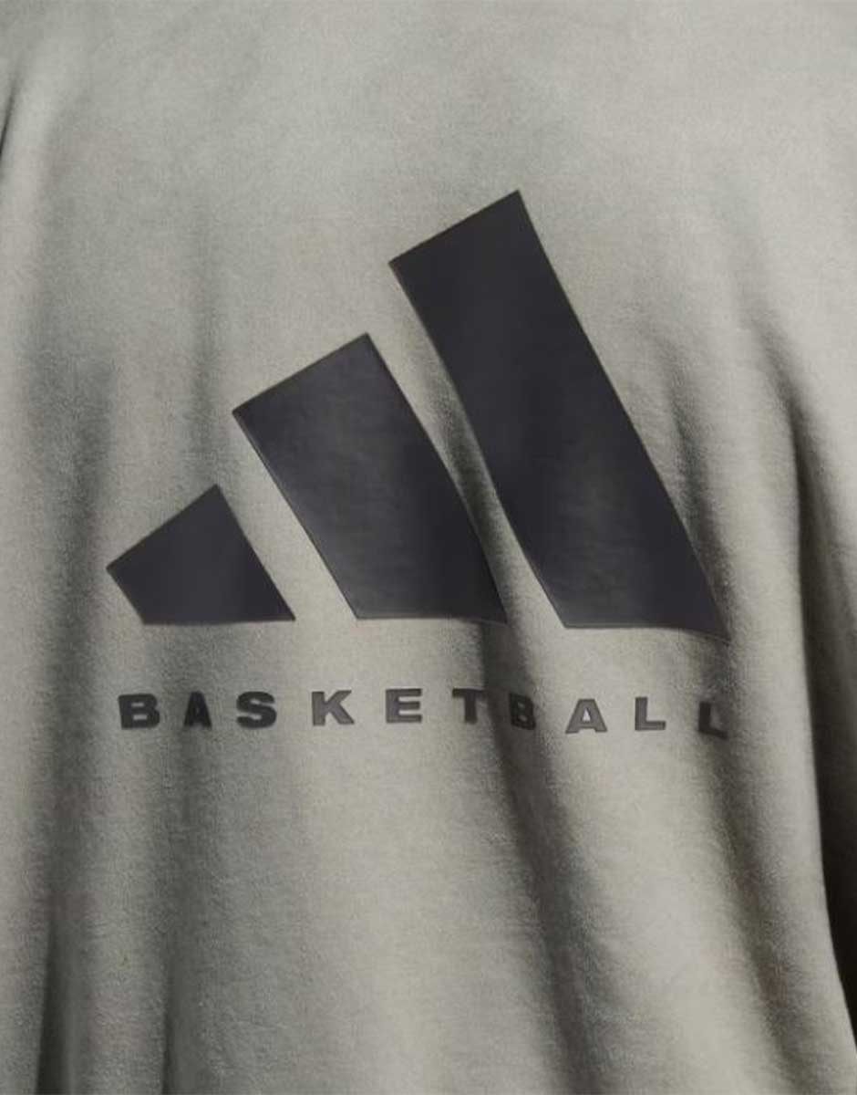 ADIDAS Basketball Sueded Hoodie Beige
