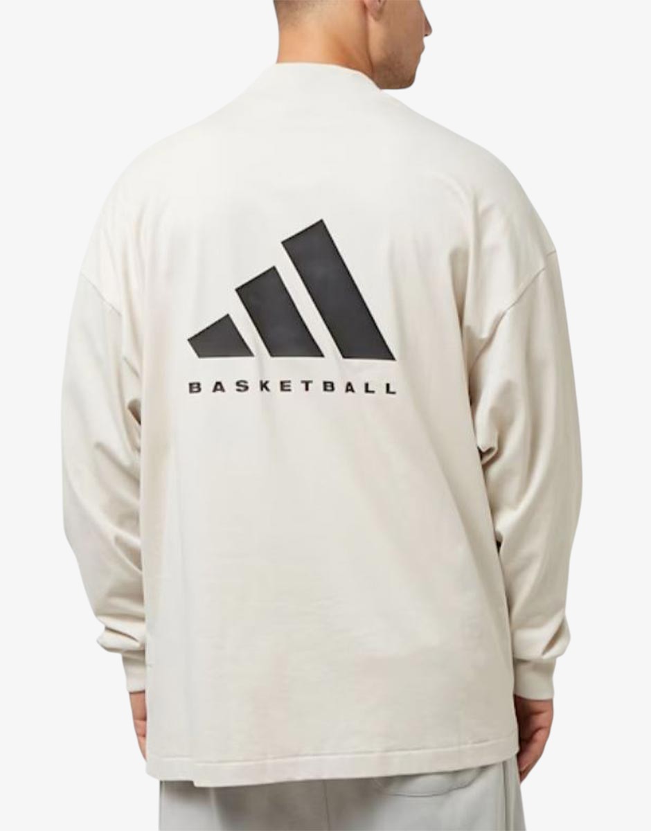 ADIDAS Basketball Sweatshirt Light Grey