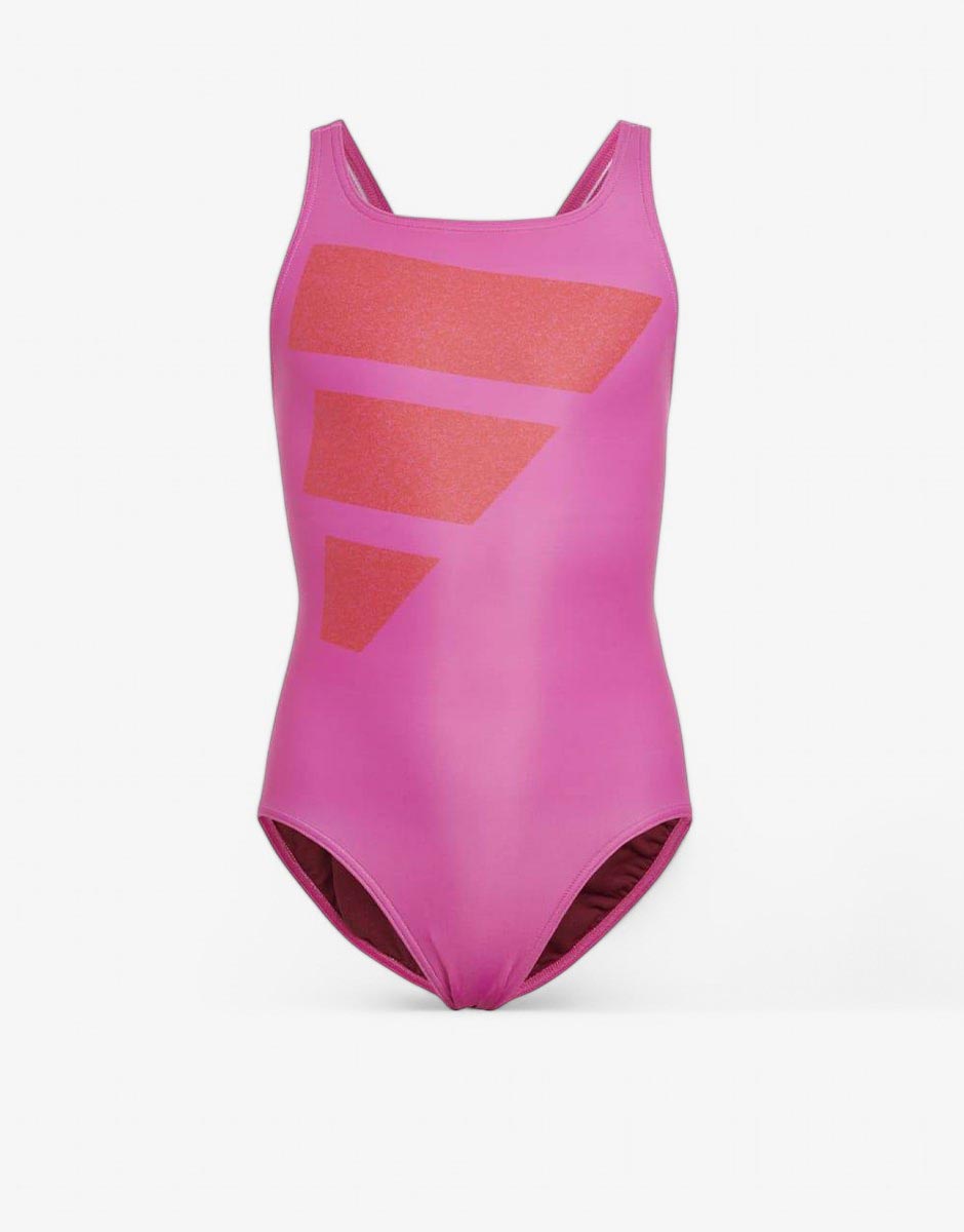 ADIDAS Big Bars Logo Swimsuit Pink
