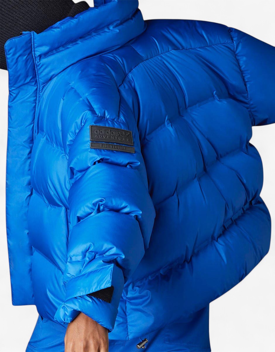 ADIDAS Blue Version Oversized Down Puffer Jacket Blue