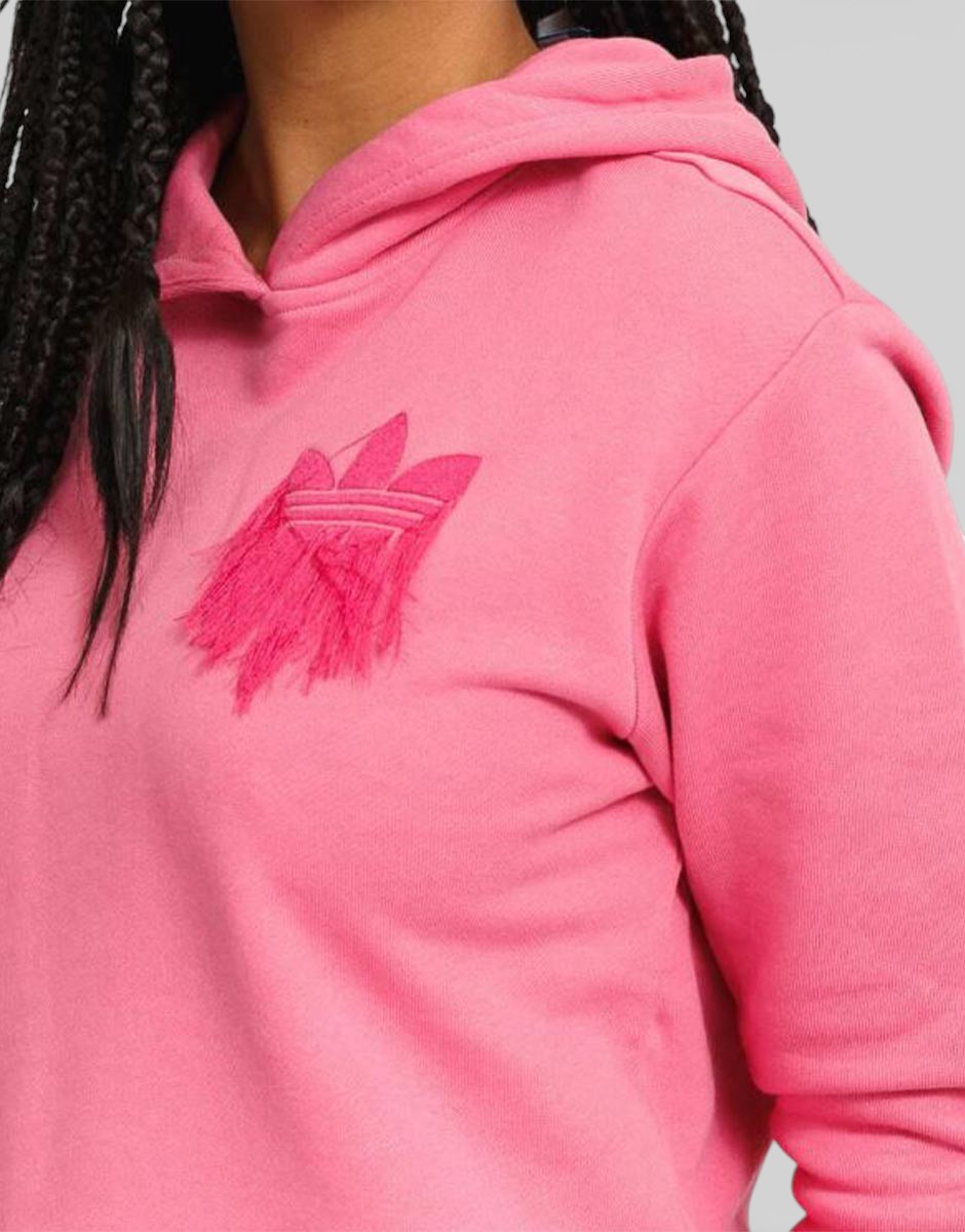 ADIDAS Cropped Hoodie Pink