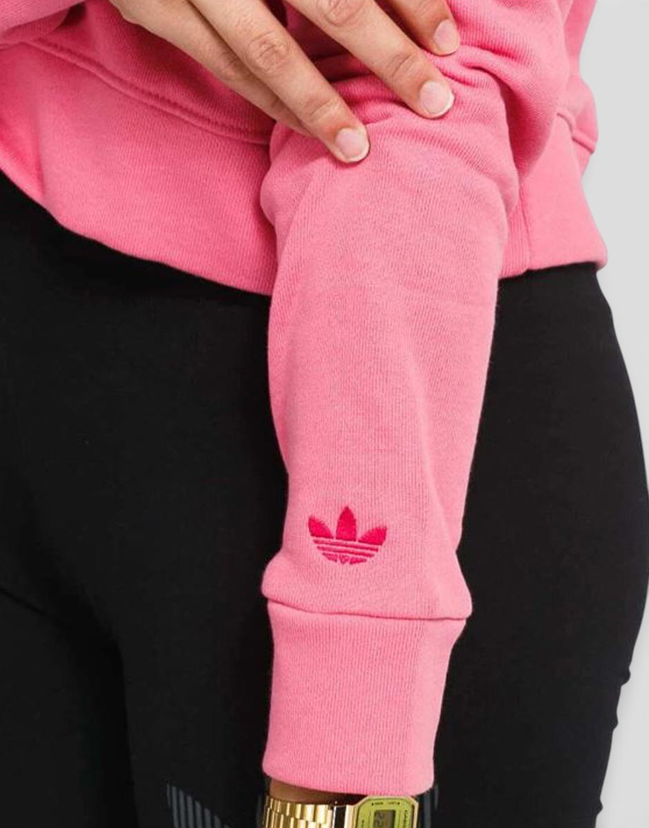 ADIDAS Cropped Hoodie Pink