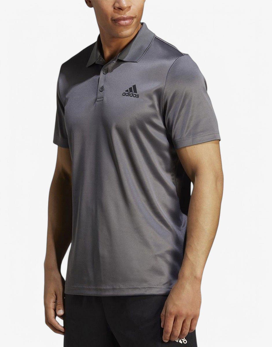 ADIDAS Designed To Move 3-Stripes Polo Grey
