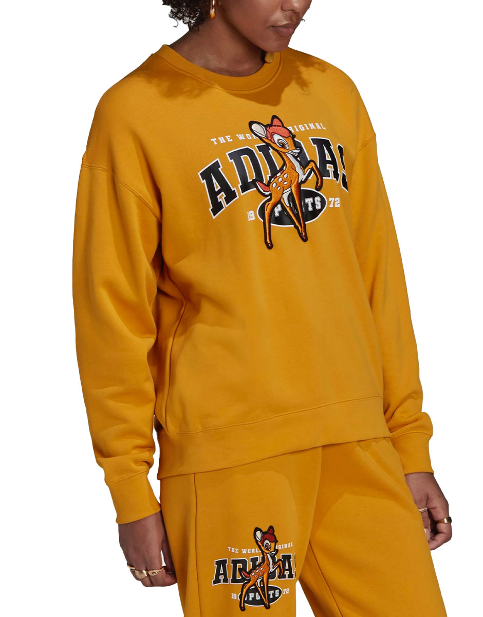 ADIDAS Disney Bambi Graphic SweatShirt Yellow
