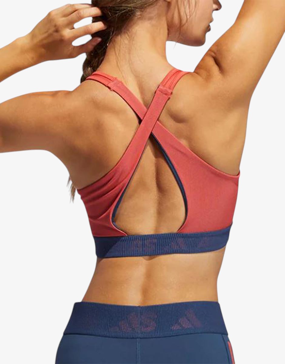 ADIDAS Don't Rest 3-Stripes Bra Red