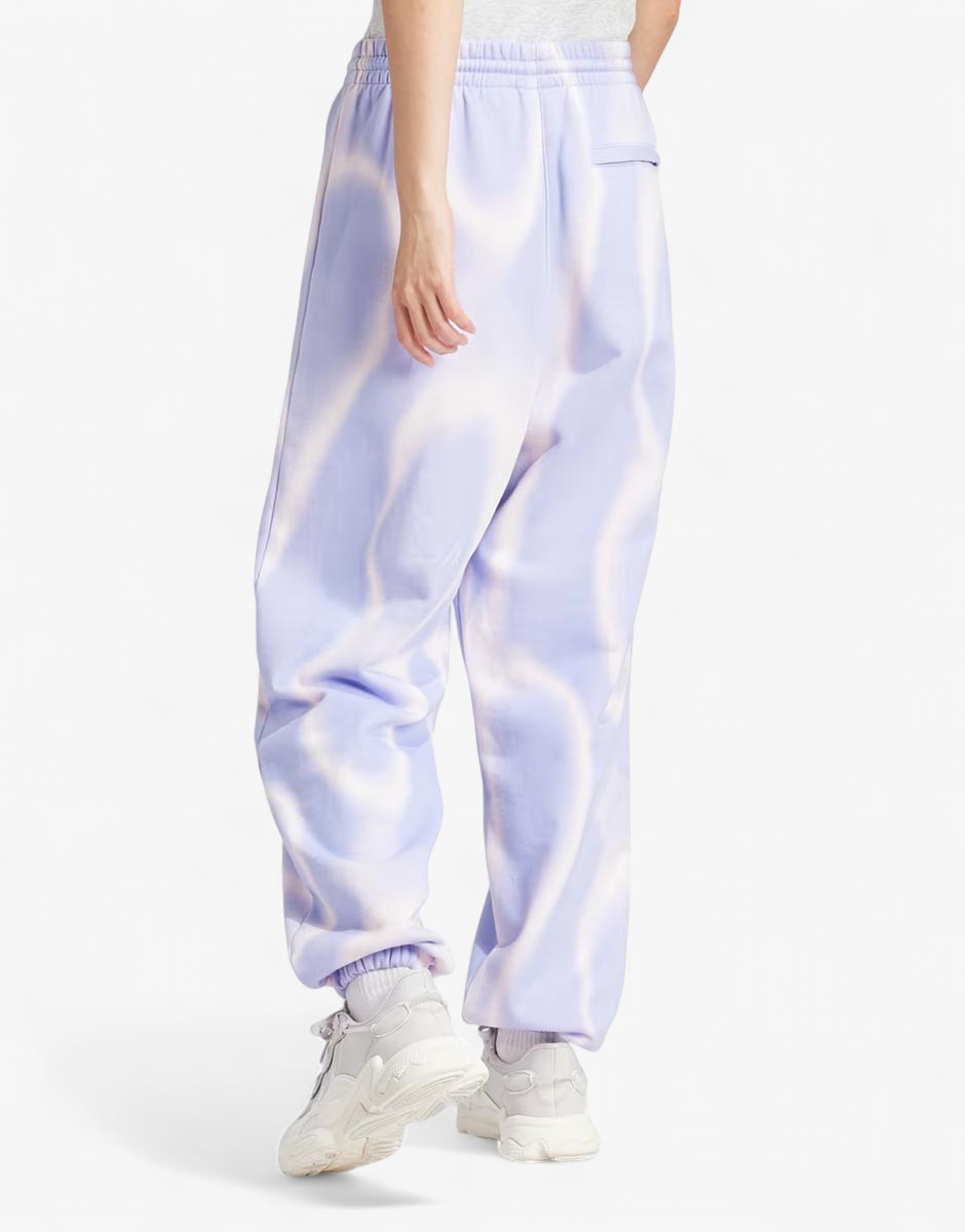 ADIDAS Dye Allover Print Sweatpants Violet