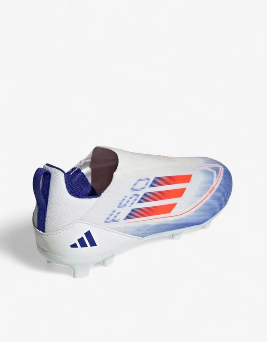 ADIDAS F50 League Laceless Firm Multi-Ground Boots White