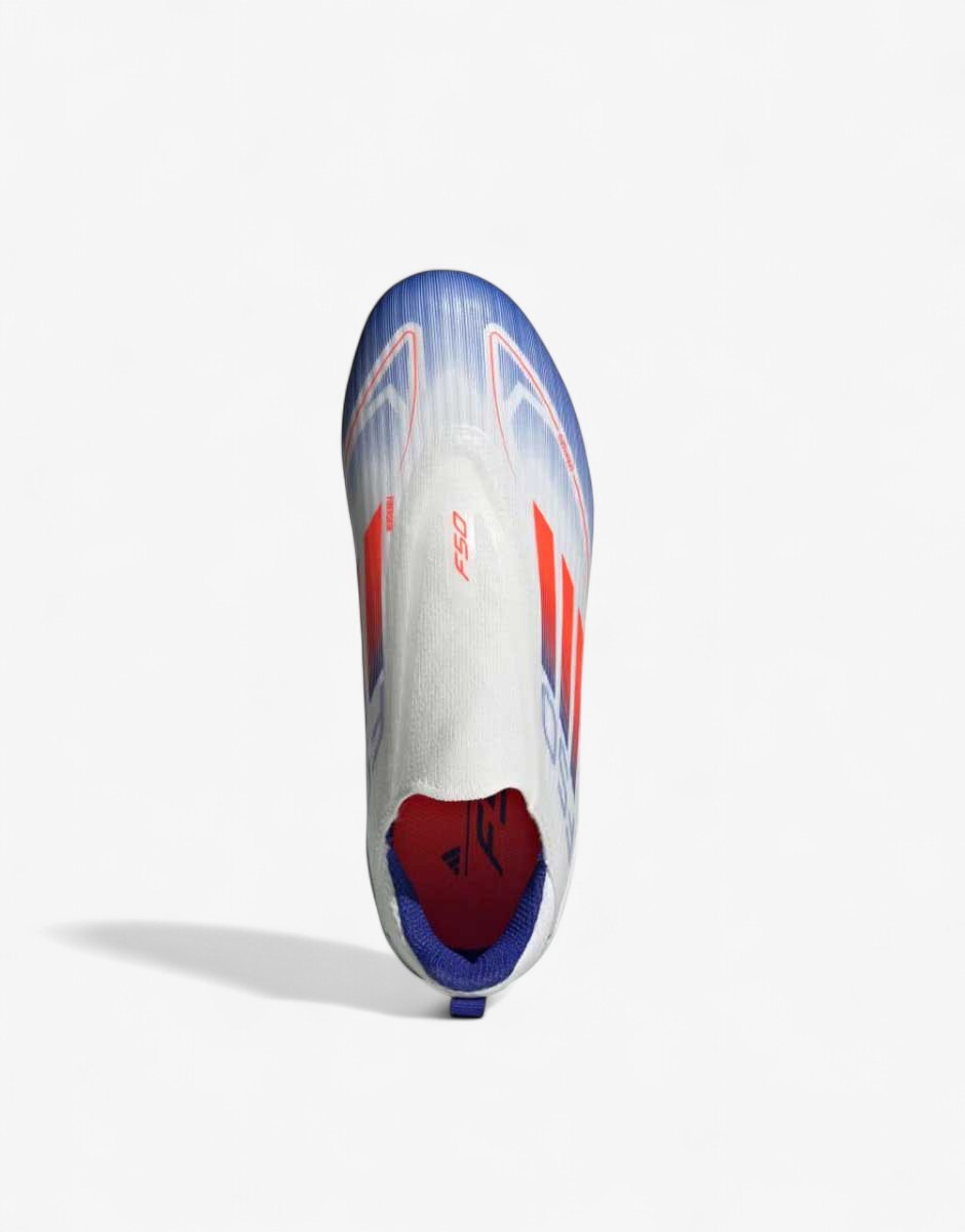 ADIDAS F50 League Laceless Firm Multi-Ground Boots White