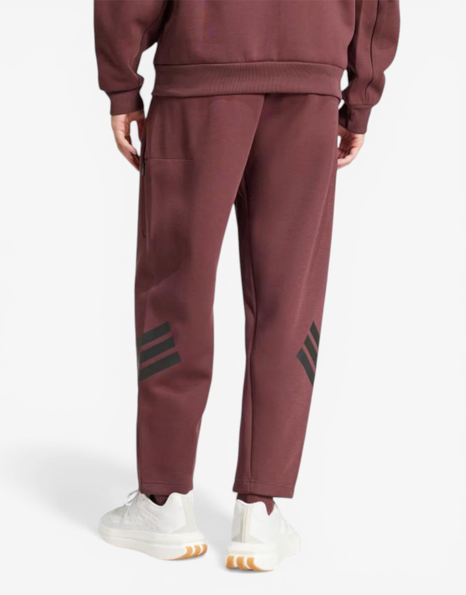 ADIDAS Future Icons 3-Stripes Loose Fit Pants Burgundy