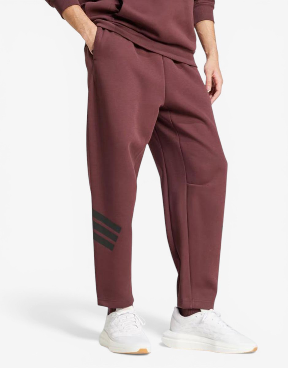 ADIDAS Future Icons 3-Stripes Loose Fit Pants Burgundy