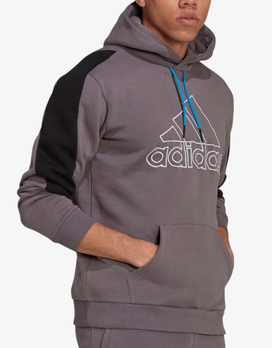 ADIDAS Future Icons Badge of Sport Hoodie Gray/Black