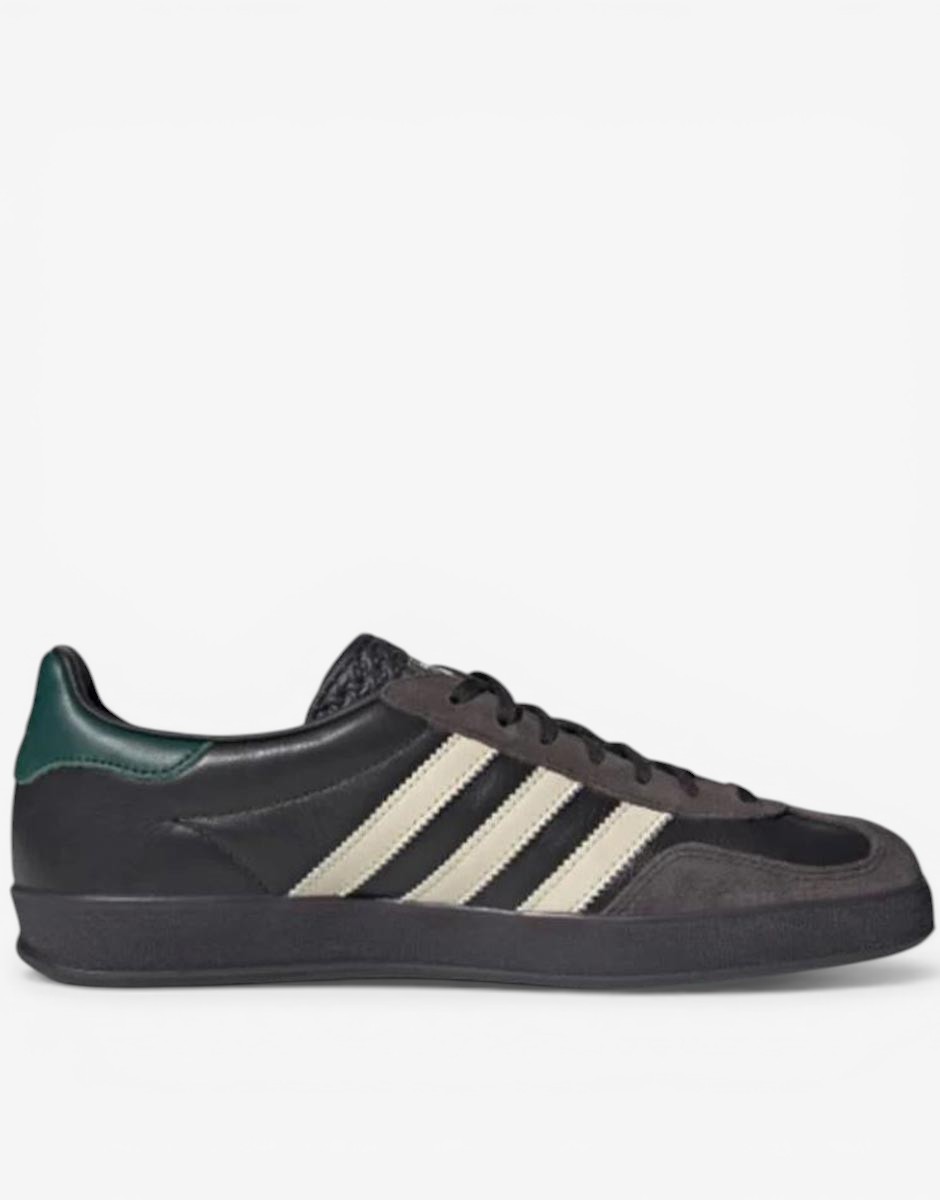 ADIDAS Gazelle Indoor Leather Shoes Black/Brown 