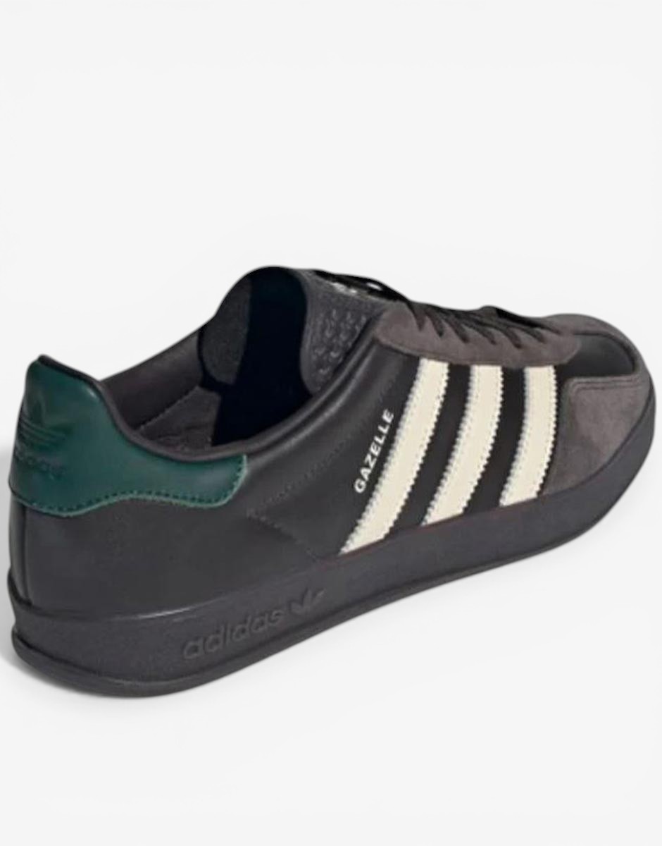 ADIDAS Gazelle Indoor Leather Shoes Black/Brown 