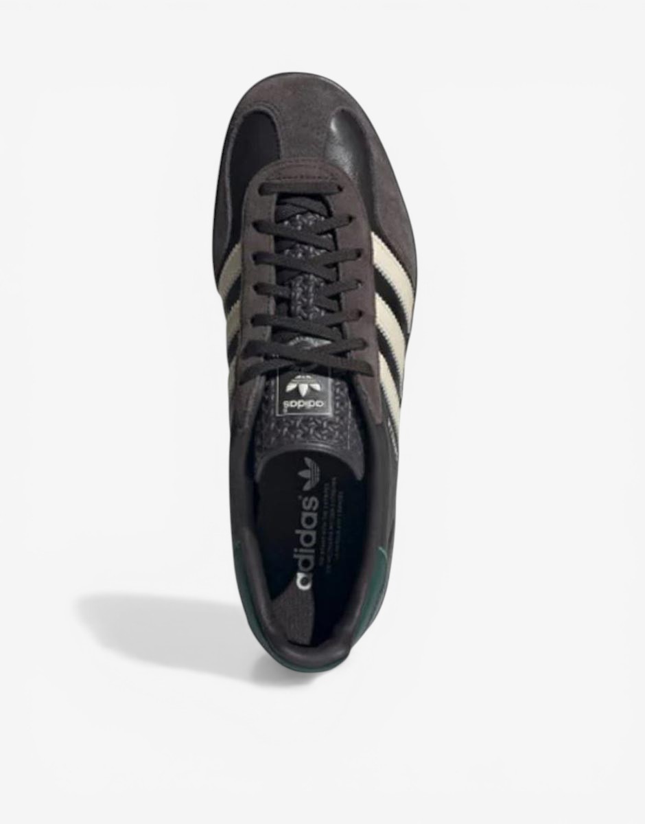 ADIDAS Gazelle Indoor Leather Shoes Black/Brown 