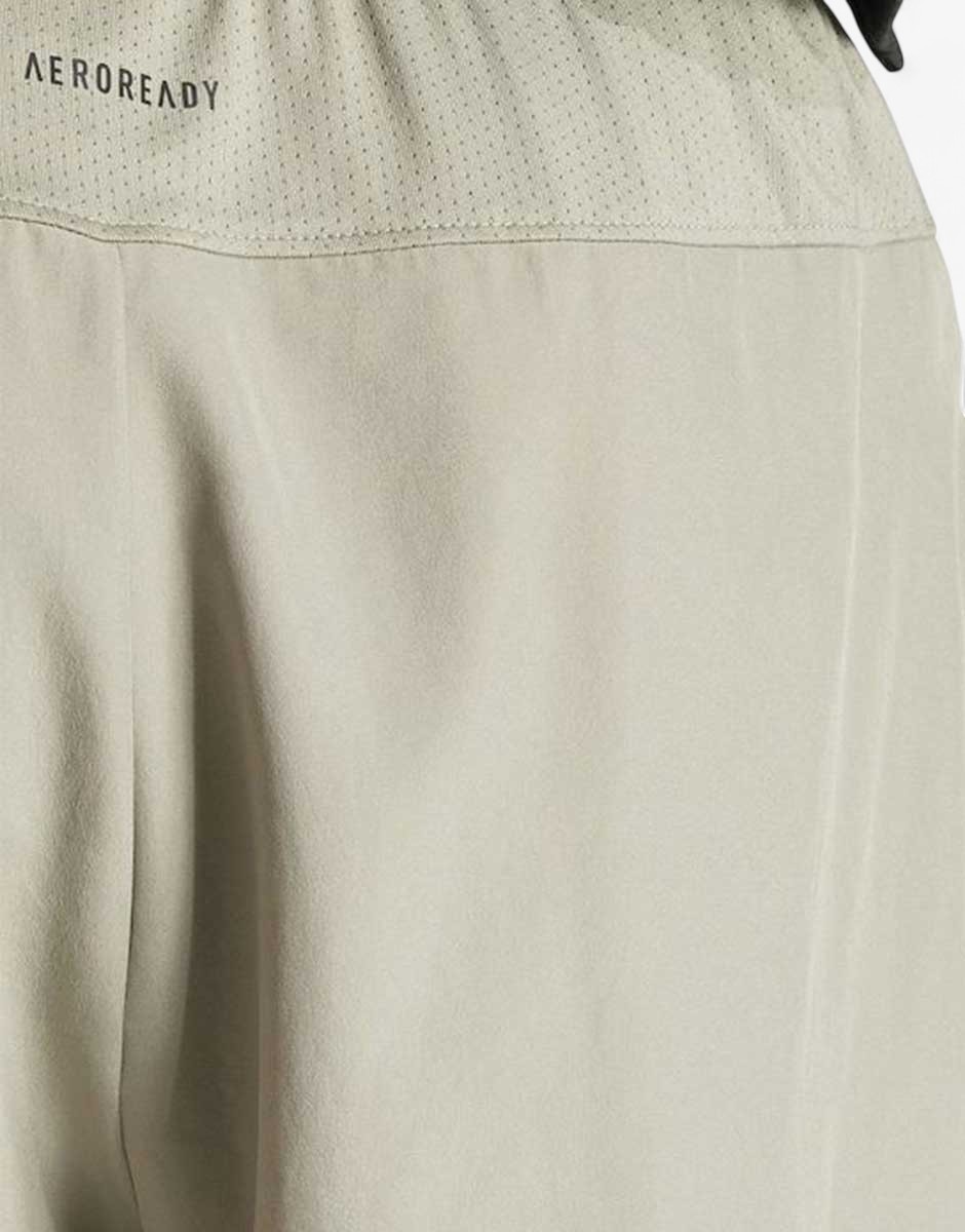 ADIDAS Gym Training Shorts Silver Pebble