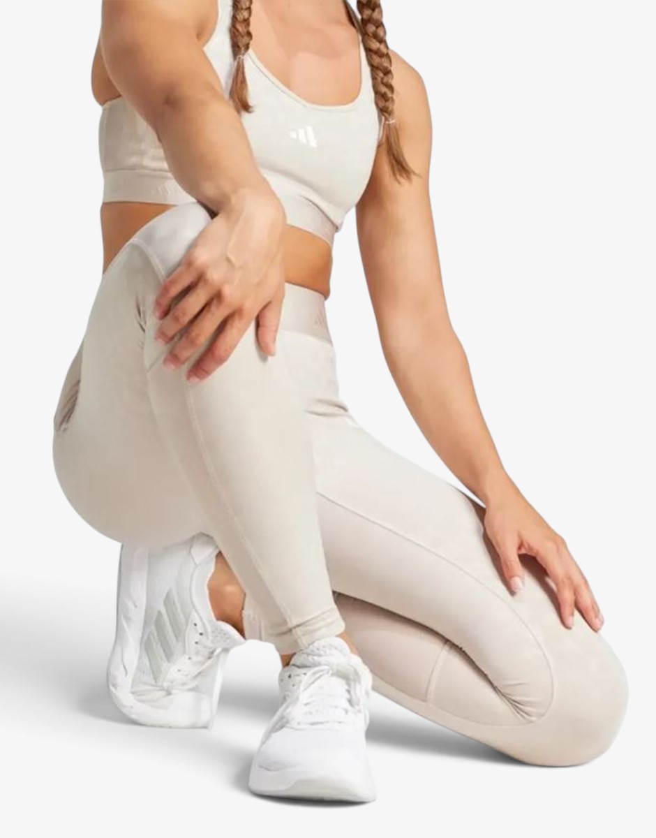ADIDAS Hyperglam Full-Length Emboss Leggings Pink