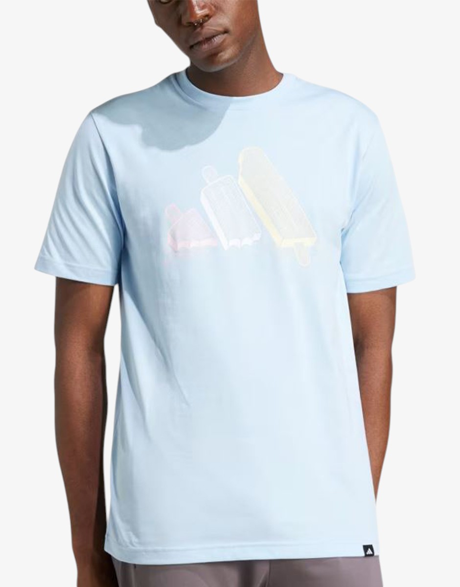 ADIDAS Lounge Ice Graphic Tee Blue