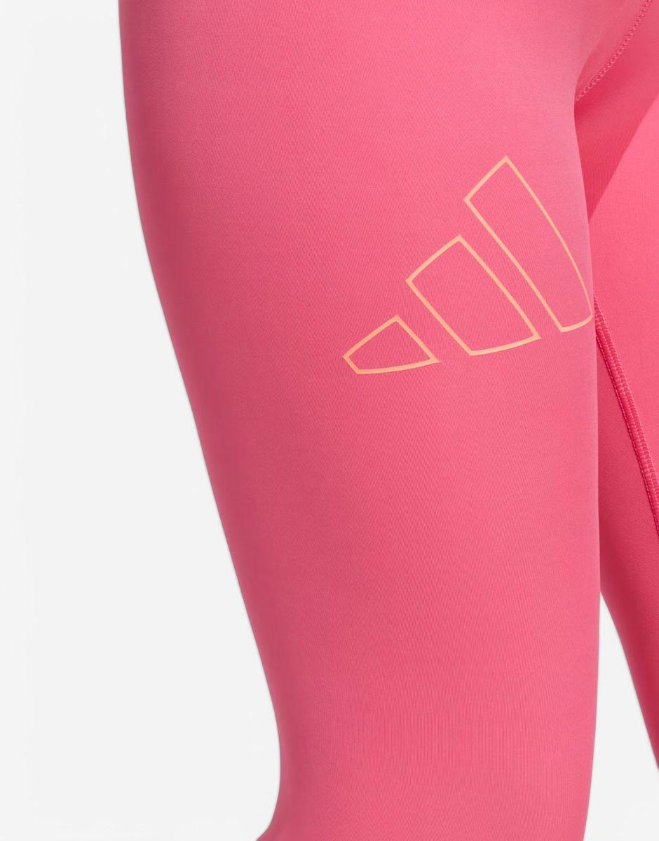 ADIDAS Optime Hyperbright Training High-Rise 7/8 Leggings Pink ADIDAS Optime Hyperbright Training High-Rise 7/8 Leggings Pink