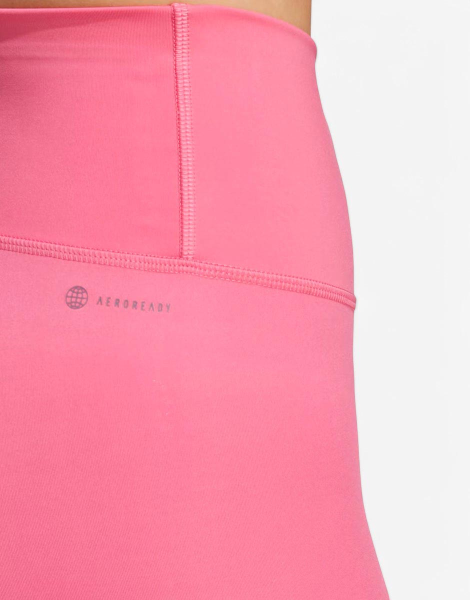 ADIDAS Optime Hyperbright Training High-Rise 7/8 Leggings Pink