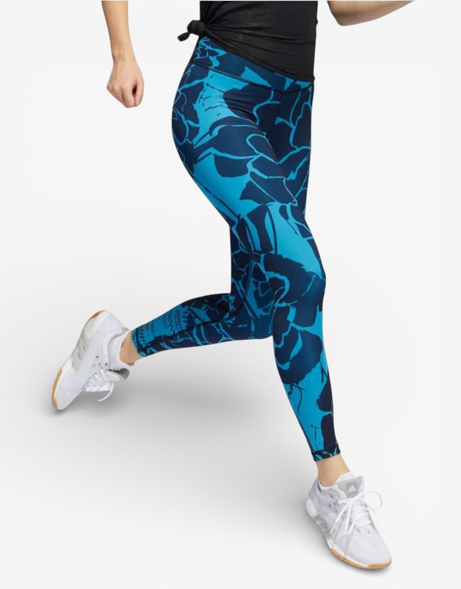 ADIDAS Optime Superher Training 7/8 Leggings Blue