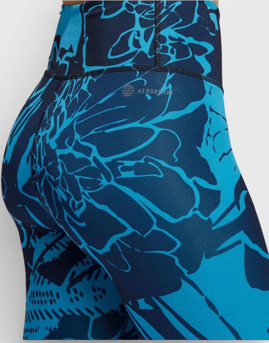 ADIDAS Optime Superher Training 7/8 Leggings Blue