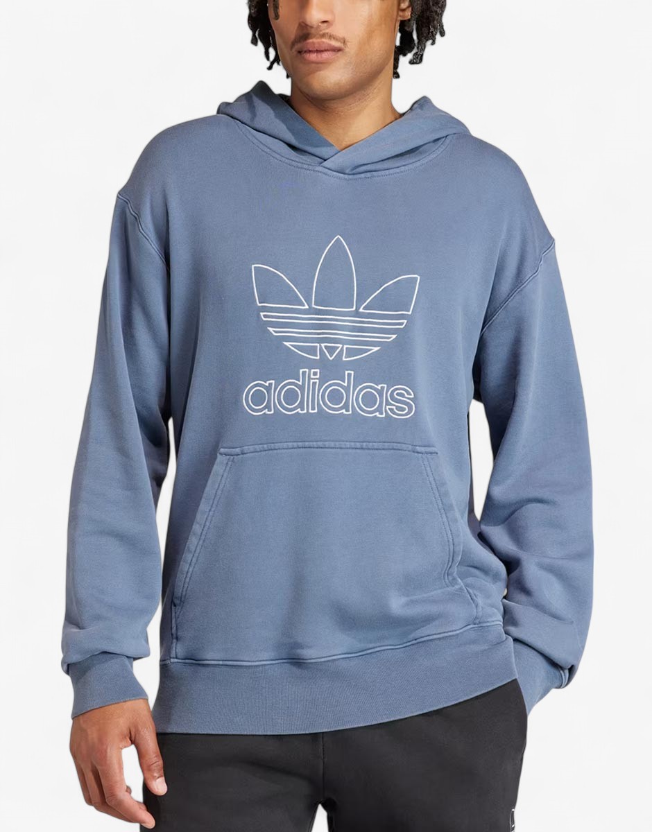 ADIDAS Originals Adicolor Outline Trefoil Hoodie Blue