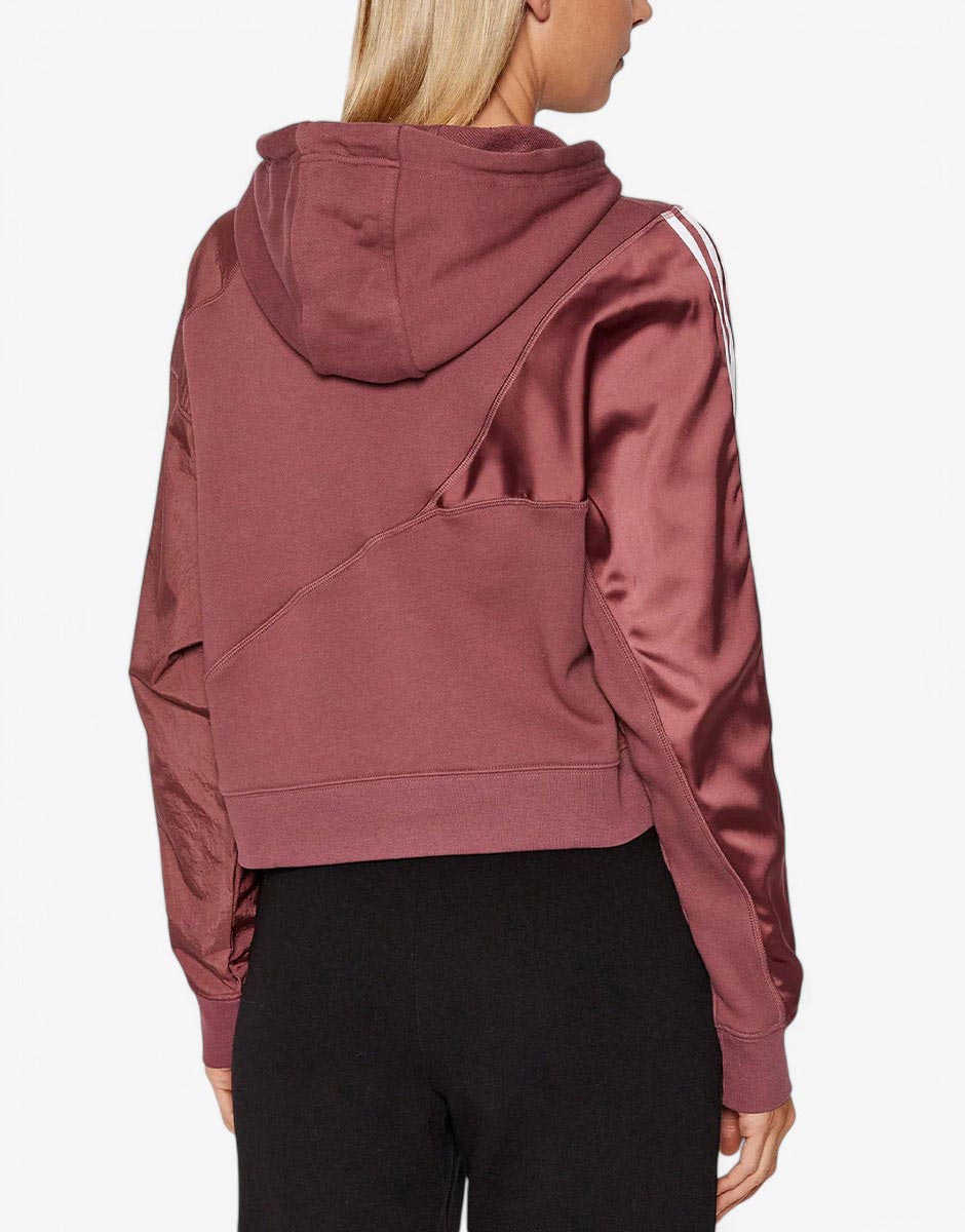 ADIDAS Originals Adicolor Split Trefoil Hoodie Dark Burgundy