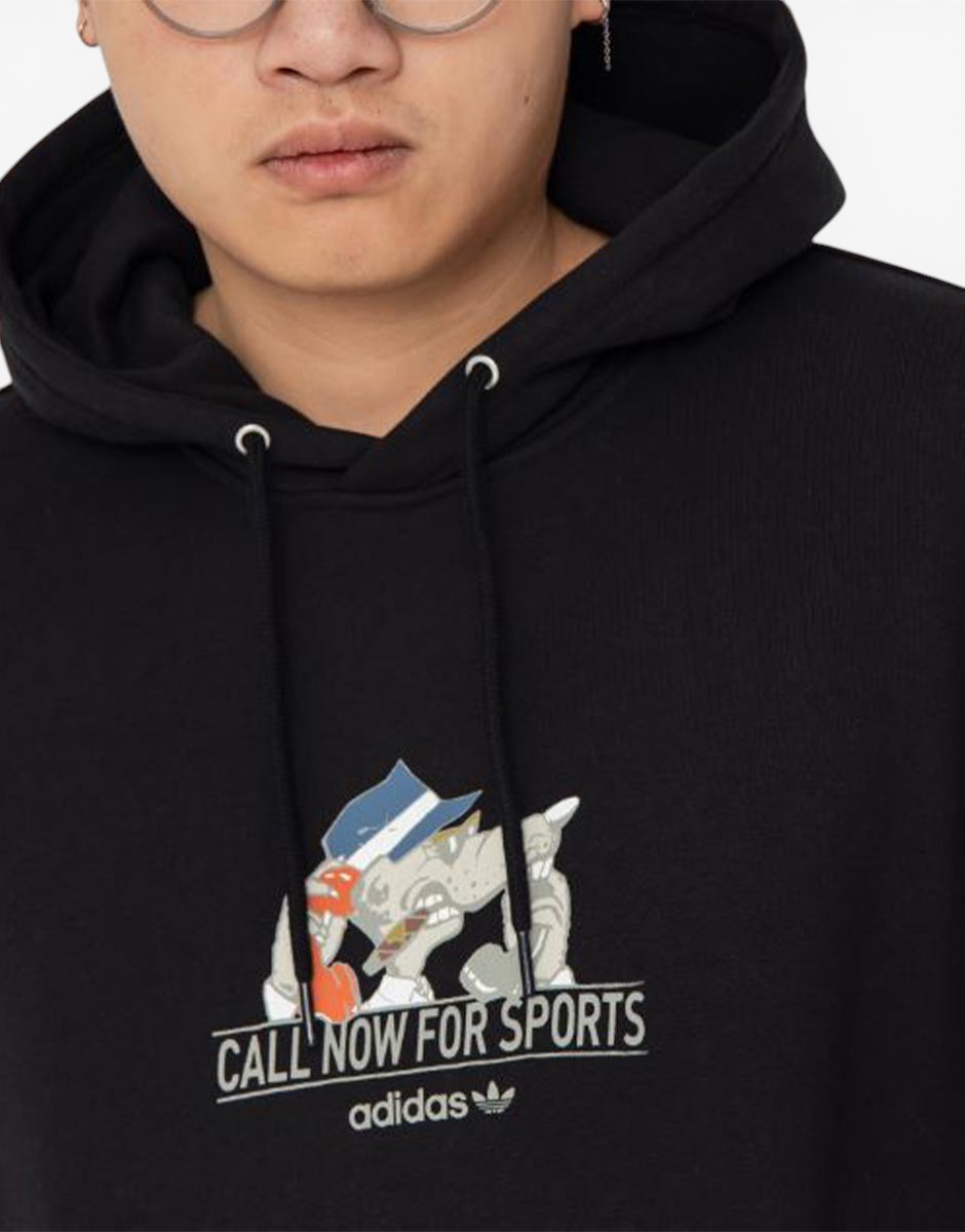 ADIDAS Originals Call Now For Sports Hoodie Black