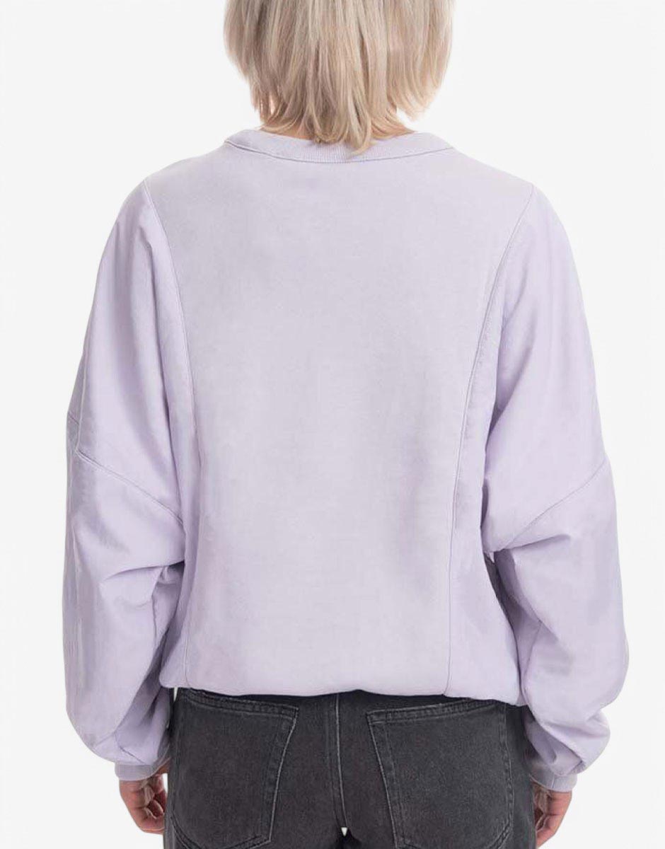 ADIDAS Originals Embroidered Logo Crew Neck Sweatshirt Purple