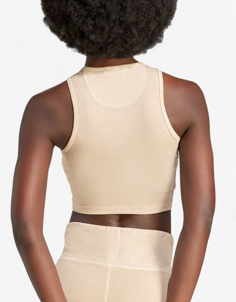 Adidas Originals Essentials+ Crop Tank Top Beige