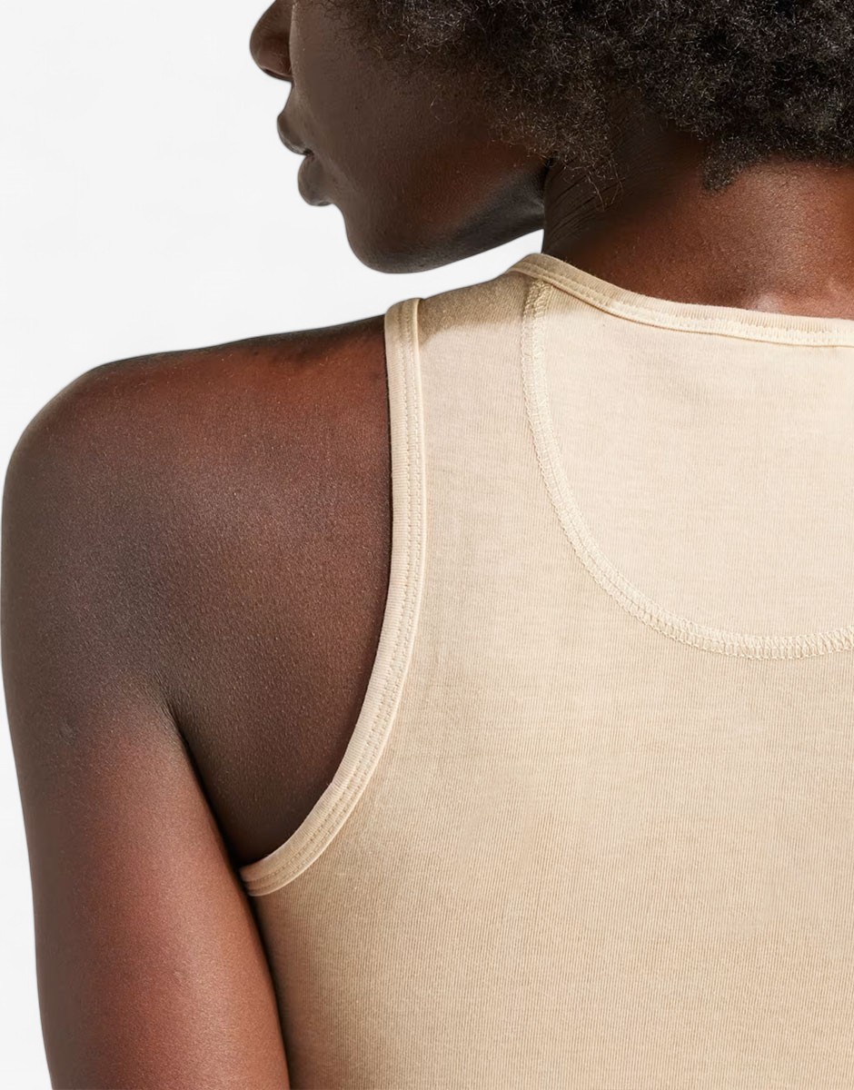 Adidas Originals Essentials+ Crop Tank Top Beige