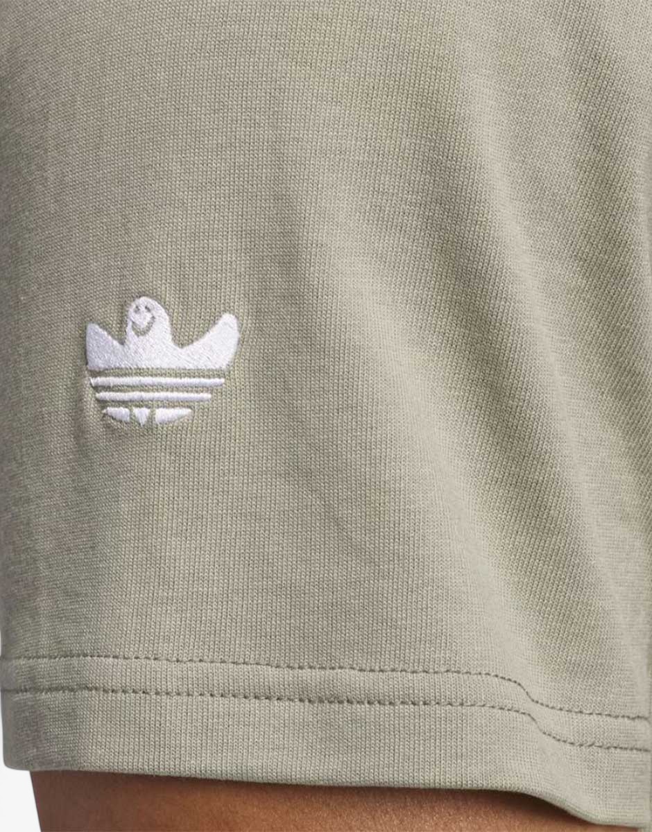 ADIDAS Originals Heavyweight Shmoofoil Tee Silver Pebble