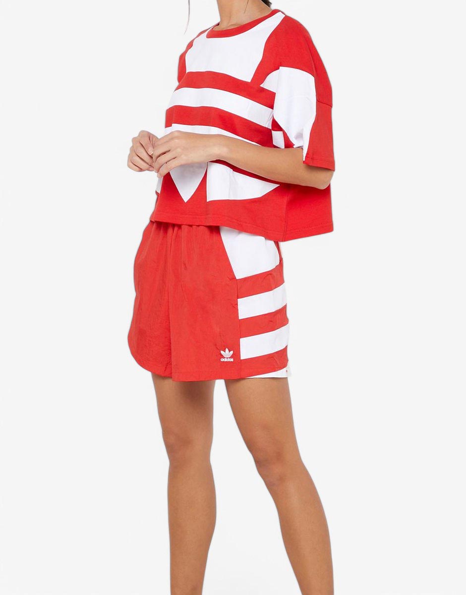 ADIDAS Originals Large Logo Shorts Red/White