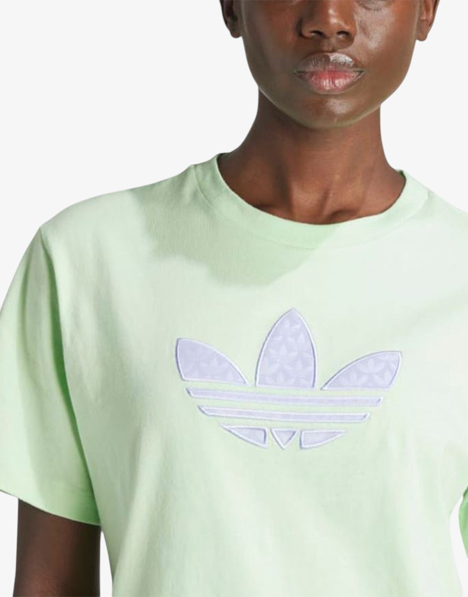 ADIDAS Originals Monogram Trefoil Women's Tee Green