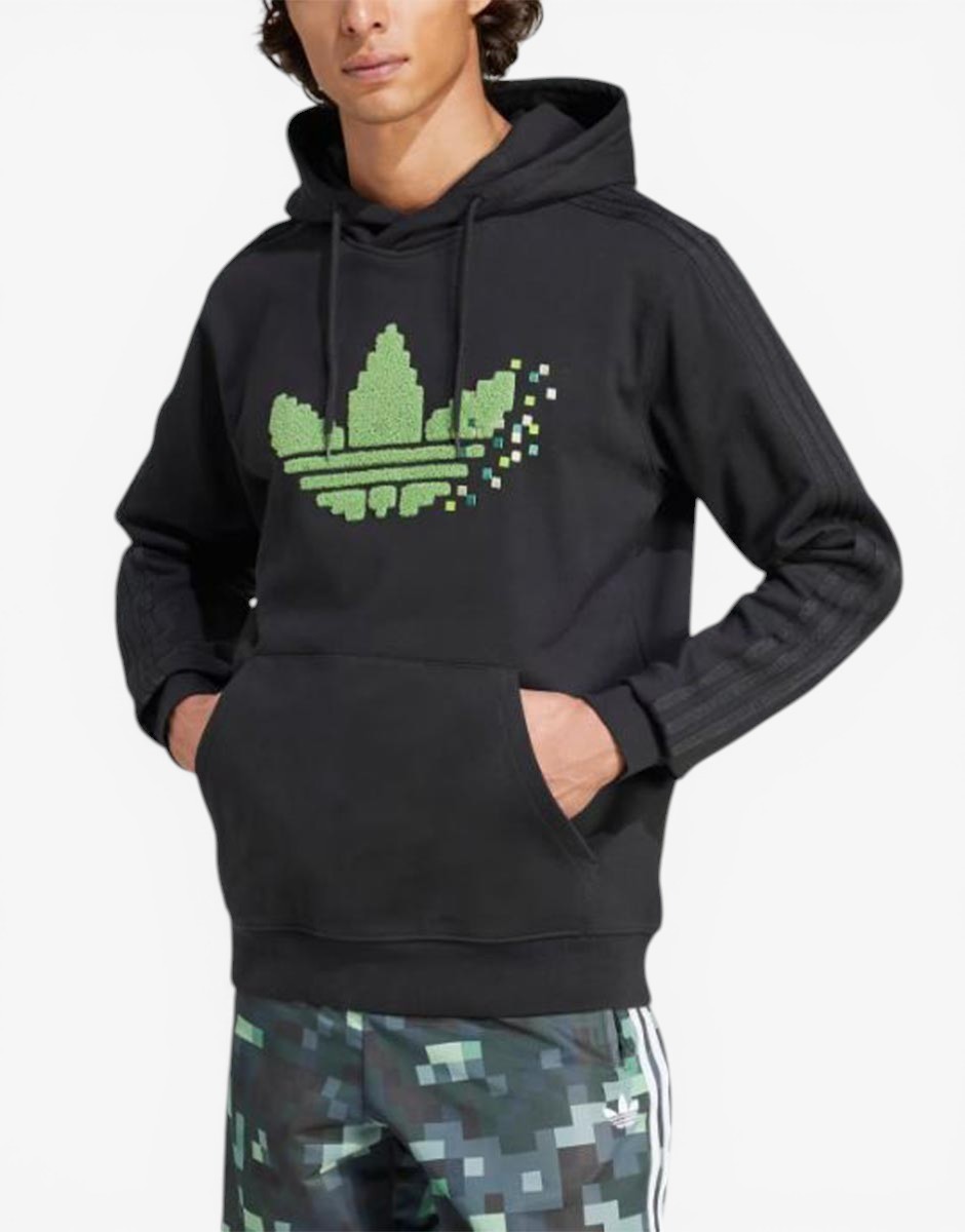 ADIDAS Originals x Minecraft Graphic Hoodie Black