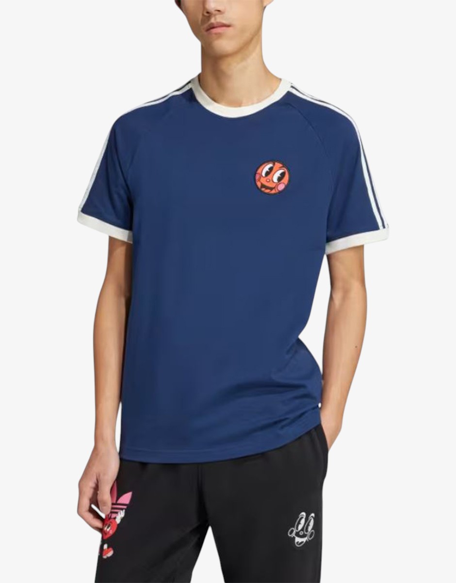 ADIDAS Originals x Nelson Graphic Tee Blue · JP0984 · размер XS