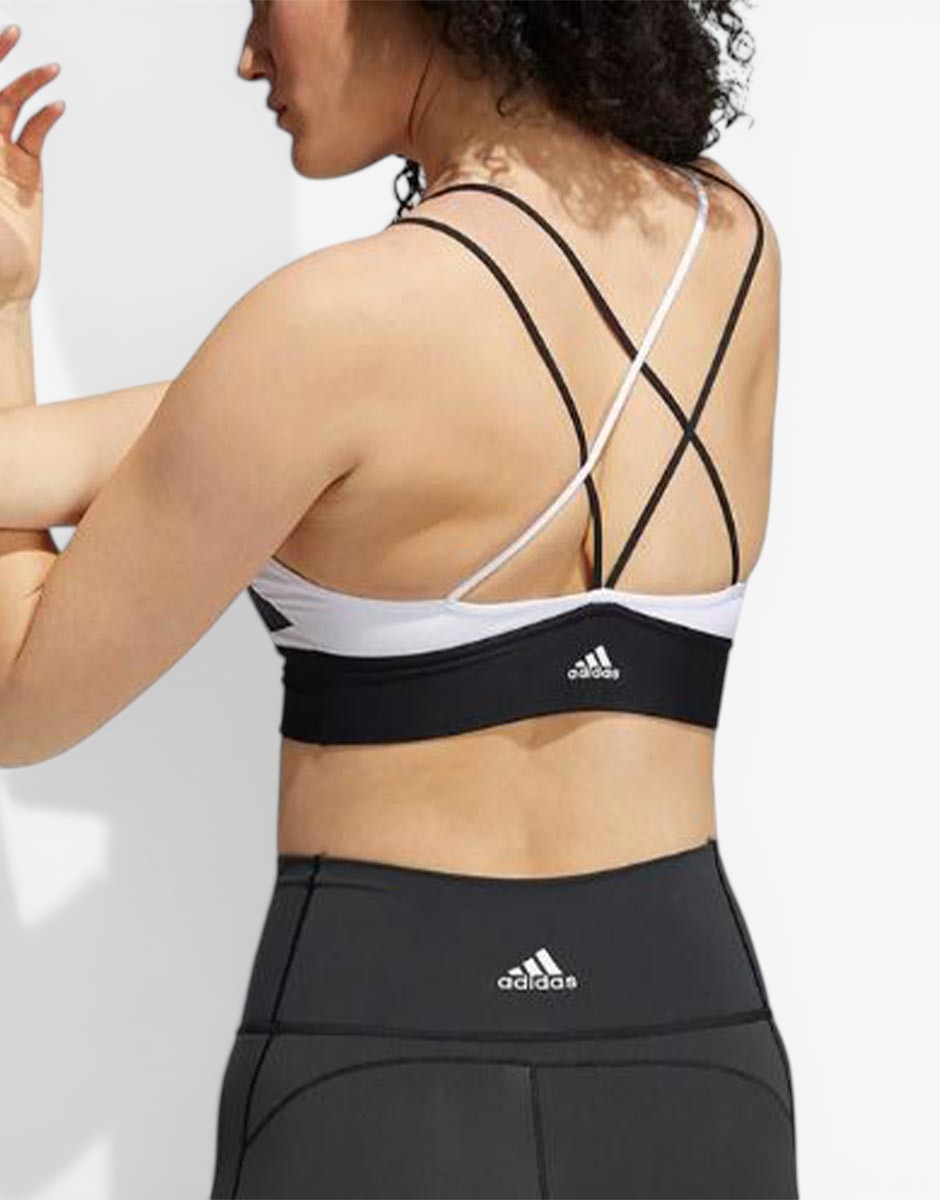 ADIDAS Performance Alpha Model 3 Bar Logo Bra White