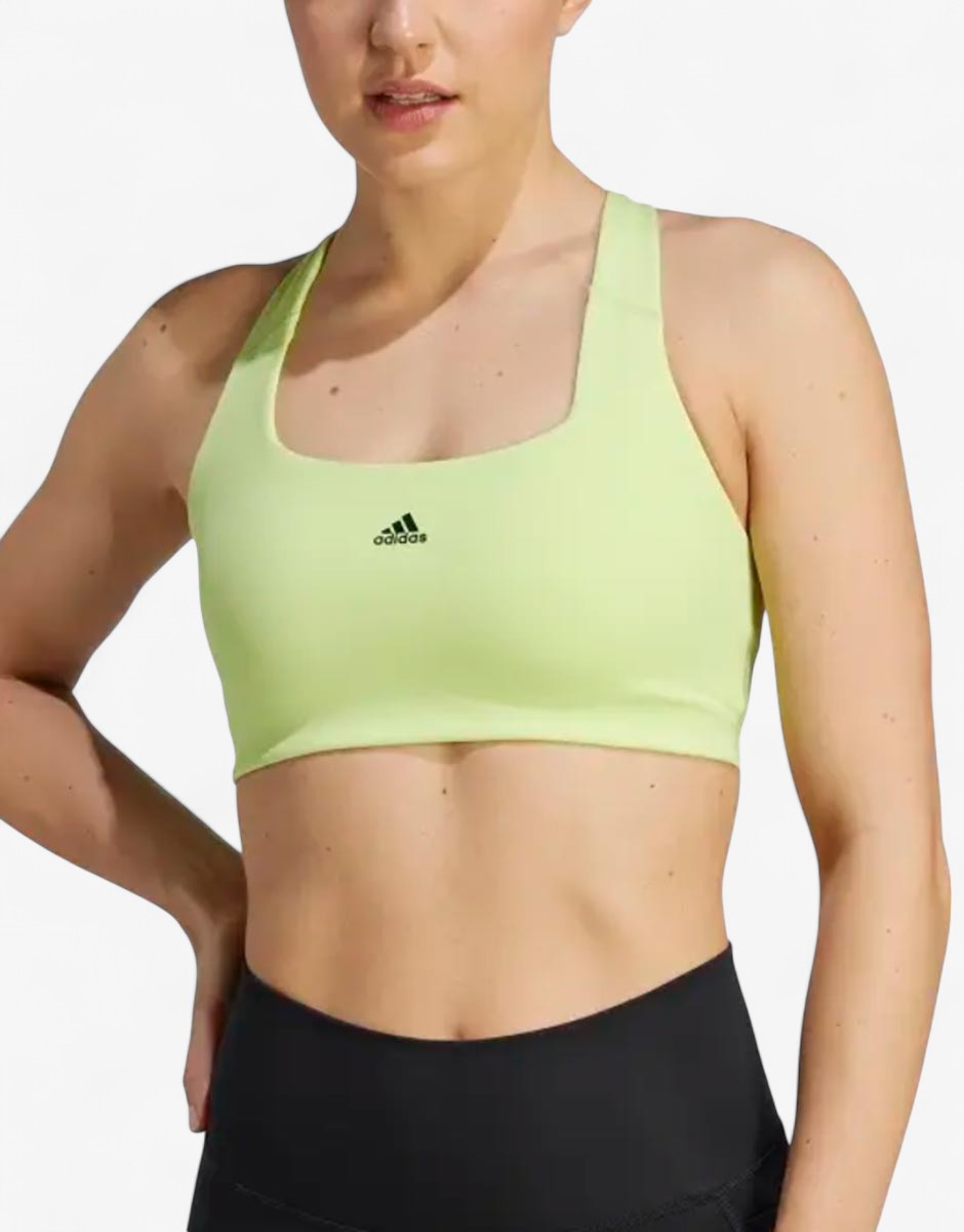 ADIDAS Powerimpact Training Medium-Support Bra Green