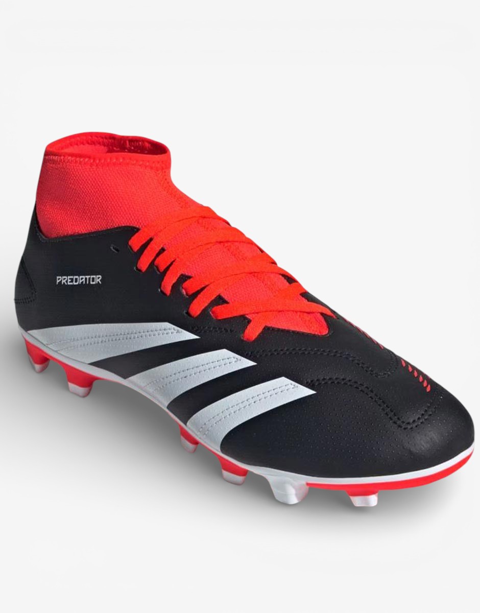 ADIDAS Predator Club Sock Flexible Ground Football Boots Black