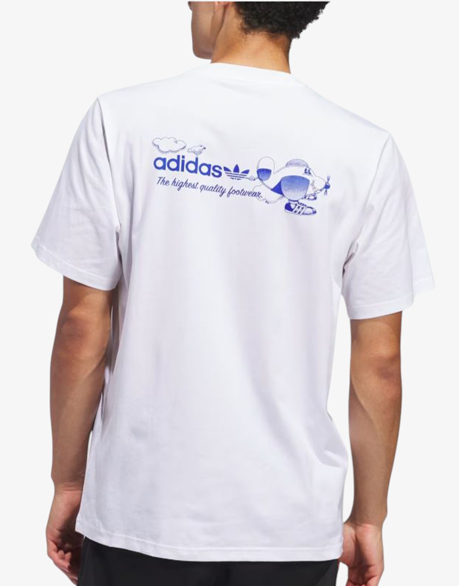 ADIDAS Remera Dog Plane Tee White